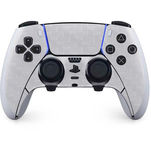 White Carbon Fiber Specialty Texture Material PlayStation PS5 Skins