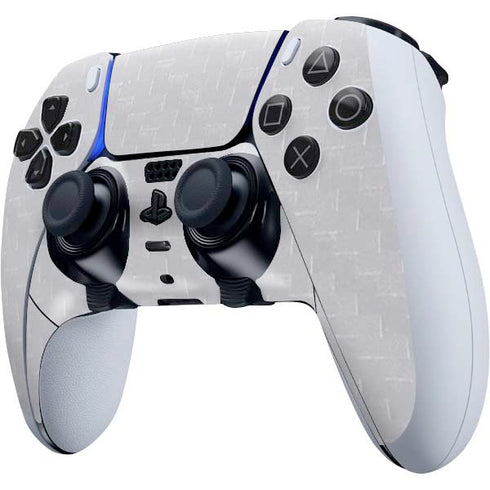 White Carbon Fiber Specialty Texture Material PS5 DualSense Edge Pro Controller Skin