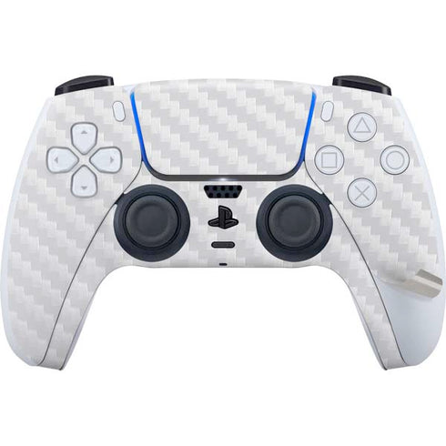 White Carbon Fiber Specialty Texture Material PS5 Pro Bundle Skin