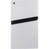 White Carbon Fiber Specialty Texture Material PS5 Pro Console Skin