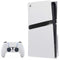 White Carbon Fiber Specialty Texture Material PS5 Pro Disk Bundle Skin
