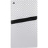 White Carbon Fiber Specialty Texture Material PS5 Pro Disk Console Skin