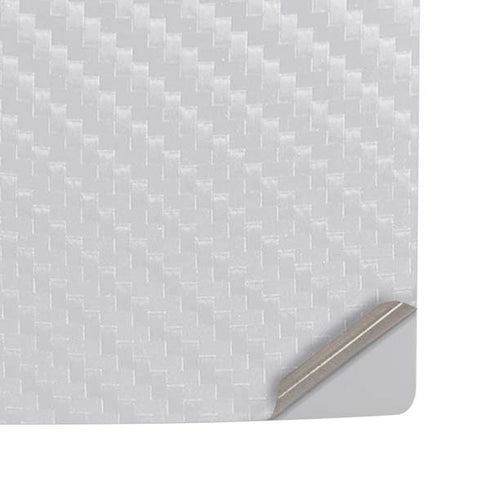 White Carbon Fiber Specialty Texture Material PS5 Pro Disk Console Skin