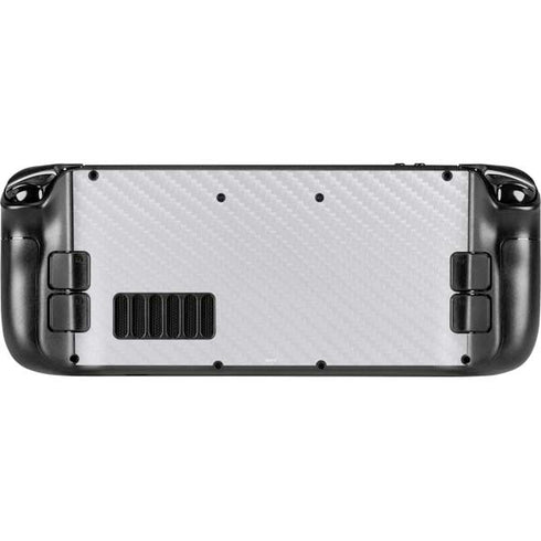White Carbon Fiber Specialty Texture Material Steam Deck Handheld Gaming Computer OLED Skin