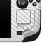 White Carbon Fiber Specialty Texture Material Steam Deck Handheld Gaming Computer Skin