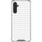 White Grid Galaxy A17 Clear Case
