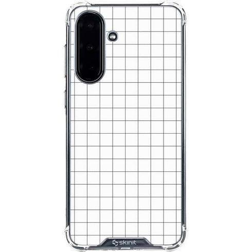 White Grid Galaxy A36 5G Clear Case