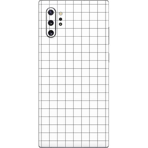 White Grid Galaxy Note 10 Plus Skin