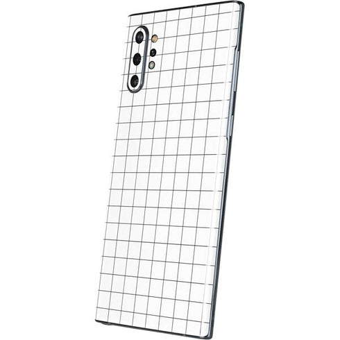 White Grid Galaxy Note 10 Plus Skin