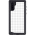 White Grid Galaxy Cases