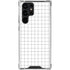 White Grid Galaxy S23 Ultra Clear Case