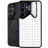 White Grid Galaxy S24 FE Kickstand Case