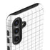 White Grid Galaxy S25 Impact Case
