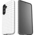 White Grid Galaxy S25 Impact Case