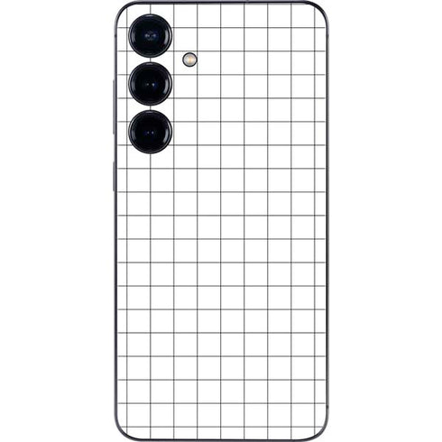 White Grid Galaxy S25 Plus Skin
