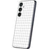 White Grid Galaxy S25 Skin