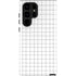 White Grid Galaxy S25 Ultra Impact Case