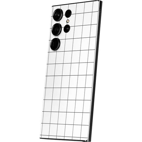 White Grid Galaxy S25 Ultra Skin