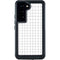 White Grid Galaxy S24 Waterproof Case