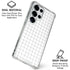 White Grid Galaxy S26 Ultra Clear Case