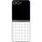 White Grid Galaxy Z Flip6 Skin