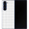 White Grid Galaxy Z Fold6 Skin