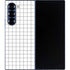 White Grid Galaxy Z Fold6 Skin