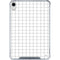 White Grid iPad 11th Gen (2025) Clear Case