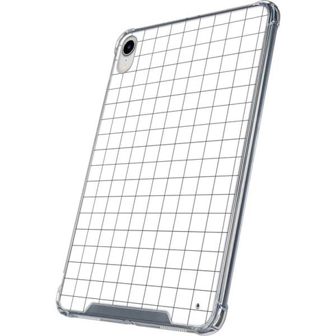 White Grid iPad 11th Gen (2025) Clear Case