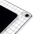 White Grid iPad 11th Gen (2025) Clear Case