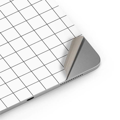 White Grid Apple iPad Air Skin