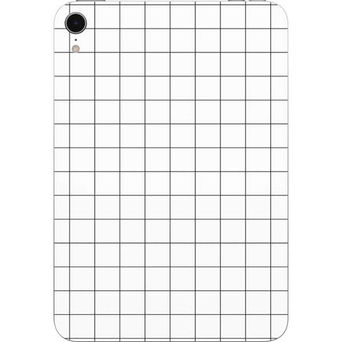 White Grid Apple iPad Mini Skin