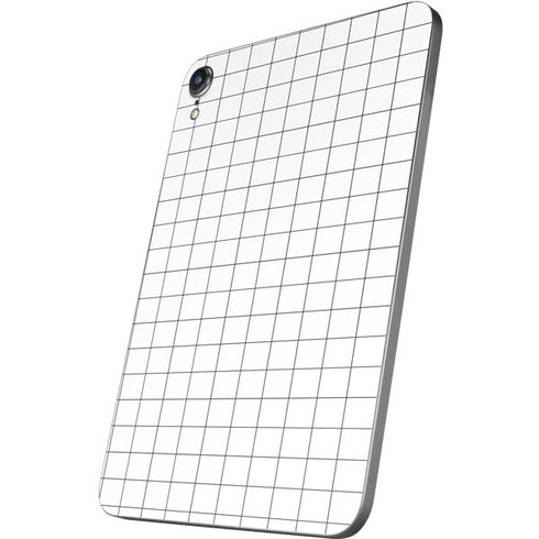 White Grid Apple iPad Mini Skin