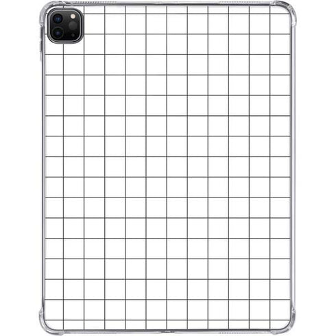 White Grid iPad Pro 11in (2024) Clear Case