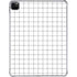 White Grid iPad Pro 11in (2024) Clear Case