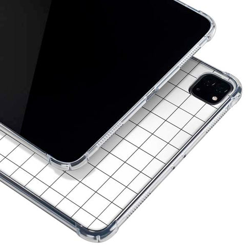 White Grid iPad Pro 11in (2024) Clear Case