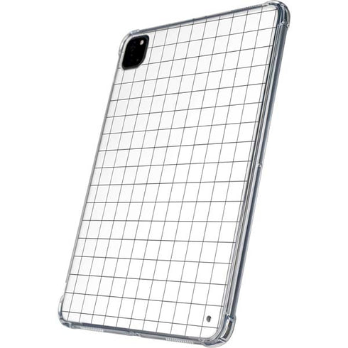 White Grid iPad Pro 11in (2024) Clear Case