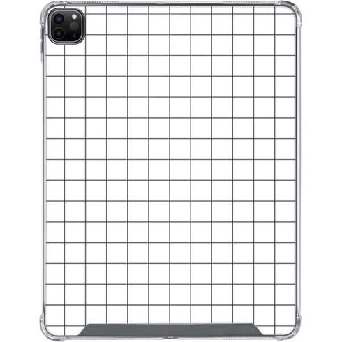 White Grid iPad Cases