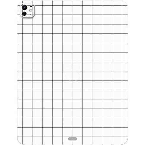 White Grid iPad Pro 13in M4 (2024) Skin