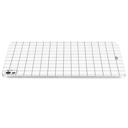 White Grid iPad Pro 13in M4 (2024) Skin