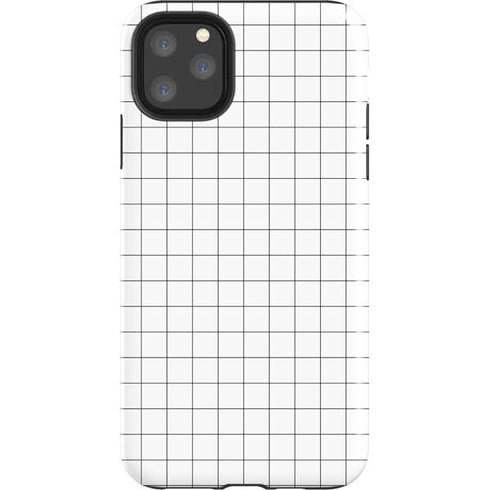 White Grid iPhone Cases