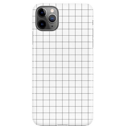 White Grid iPhone Cases