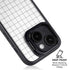 White Grid iPhone 13 Kickstand Case