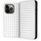 White Grid iPhone 13 Pro Folio Case