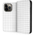 White Grid iPhone 13 Pro Folio Case