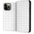 White Grid iPhone 13 Pro Max Folio Case