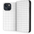 White Grid iPhone 14 Folio Case