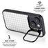 White Grid iPhone 14 Plus Kickstand Case