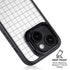 White Grid iPhone 14 Plus Kickstand Case