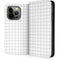 White Grid iPhone 14 Pro Folio Case